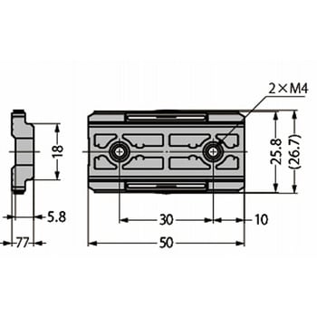 ミニガイド キャリッジ MR-30CNB 予圧タイプ MR-30CNB - LAMP(スガツネ工業)