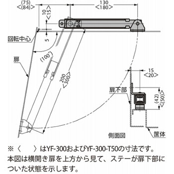 フットステー YFN型 YFN-300-T50 LAMP(スガツネ工業)