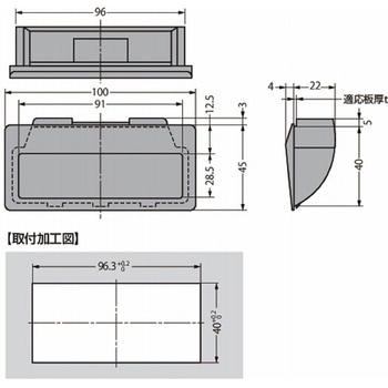 アート引手 AT-100型 ワンタッチ取付 AT-100-12BR LAMP(スガツネ工業)