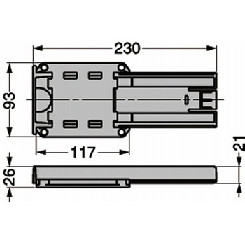 電動昇降装置用ハンドセット・フットスイッチ HS-FS-2 LAMP(スガツネ工業)