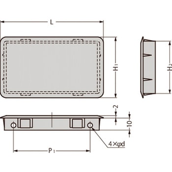 ワンタッチ取付窓 WD型 WD-120 LAMP(スガツネ)