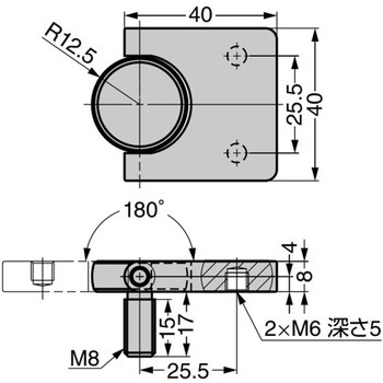 平蝶番 ステンレス鋼製 面付蝶番 HG600-80型 HG600-80L LAMP(スガツネ工業)