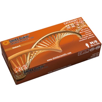 耐薬手袋 ORANGE NITRILE 1箱 50枚入 Shield Scientific