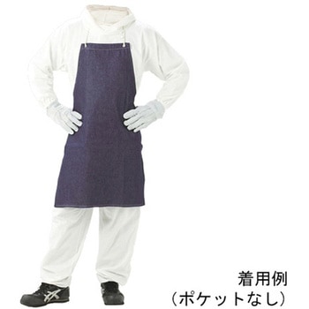 デニム製エプロン デニム胸付前掛け ロープ NJ-100シリーズ 日光物産(NIKKO)
