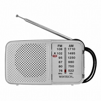 AM/FMポータブルラジオ WINTECH(ウィンテック/廣華物産)