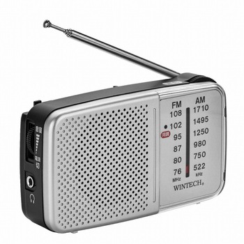AM/FMポータブルラジオ WINTECH(ウィンテック/廣華物産)