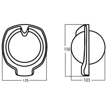 バルクヘッドタイプコンパス 102B/H SILVA