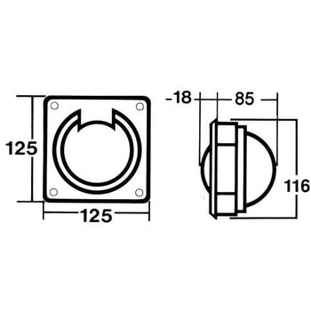 バルクヘッドタイプコンパス 100B/H SILVA