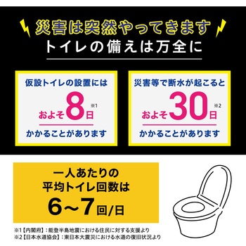 非常用トイレセット 10g【防災製品等推奨品認証】【5，30，50，100回】 アイリスオーヤマ