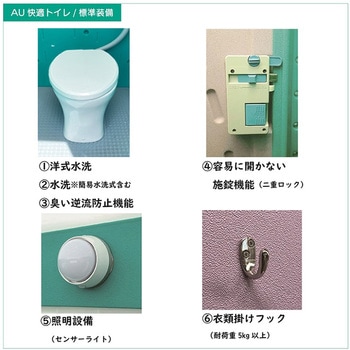 水洗タイプ 洋式 快適トイレ仕様 旭ハウス工業