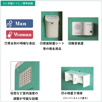 水洗タイプ 洋式 快適トイレ仕様 旭ハウス工業