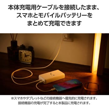 モバイルバッテリー 20000mAh 大容量 PD 最大20W 急速充電 入出力( USB Type-C ×1) 出力( USB Type-C ×1) エレコム