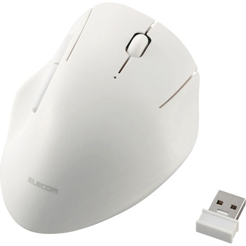 無線 2.4GHz マウス 静音 ワイヤレス 5ボタン エルゴノミクス 抗菌 Mサイズ エレコム