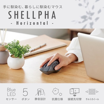 Bluetooth マウス 静音 ワイヤレス 7ボタン チルトホイール付 エルゴノミクス 抗菌 Mサイズ エレコム