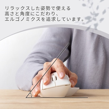 無線 2.4GHz マウス 静音 ワイヤレス 7ボタン チルトホイール付 エルゴノミクス 抗菌 Mサイズ エレコム