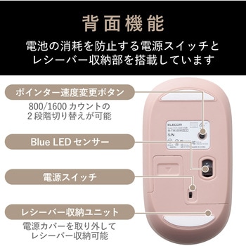 無線マウス 静音 ワイヤレス 4ボタン 厚み28mm 【Windows 11 10 Mac 対応】 軽量 薄型 左右対称 ILMF エレコム