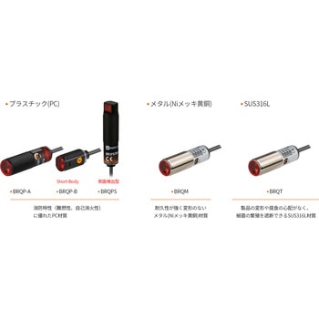 円柱型光電センサBRQTシリーズ オートニクス