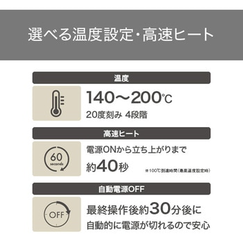 ヒートブラシ ヘアアイロン ワイドブラシ マイナスイオン (4段階温度調節140～200℃) 高速ヒート テスコム