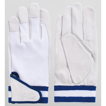 豚本革手袋 マジック式甲メリヤスF-811 富士グローブ