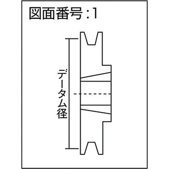 EVN SPプーリー SPZ 溝1 EVN