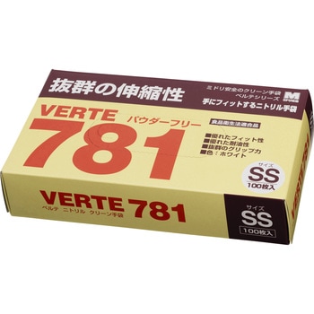 使い捨てニトリル手袋 薄手(100枚入) ミドリ安全