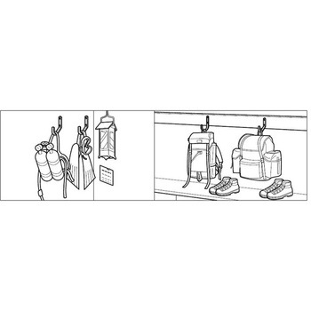 ステンレス鋼製ジャンボフック LAMP(スガツネ工業)