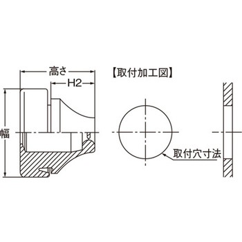 ワンタッチグロメット 耐候タイプ (クロロプレンゴム製) LAMP(スガツネ工業)