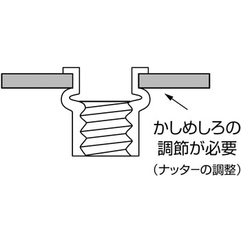 ブラインドナットエビナット(平頭・アルミ製) 箱入 ロブスター(ロブテックス)