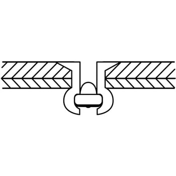 ブラインドリベット(皿頭・アルミ/スチール製)箱入 LOBSTER(ロブスター/エビ印/ロブテックス)