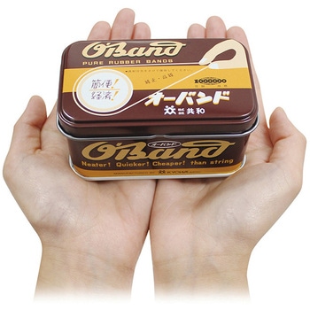 オーバンド缶 30g #16 アメ色 共和[輪ゴム・ゴムバンド]
