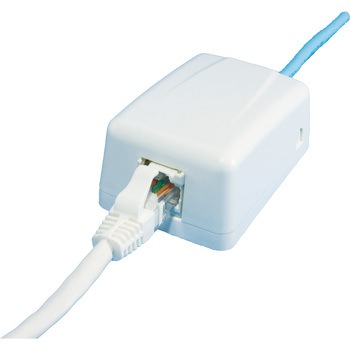モジュラージャック 露出型アウトレットセットRJ45 カテゴリ5e コーニング