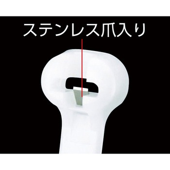 ステンレス爪ロック式ナイロン結束バンド屋内用 PANDUIT(パンドウイット)