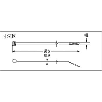 カラーナイロン結束バンド PANDUIT(パンドウイット)