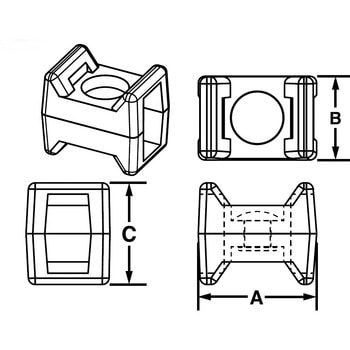 回転式タイマウント(耐候性ナイロン66) - PANDUIT(パンドウイット)
