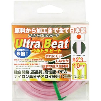 草刈コード ウルトラビート 四角2.3mm 斎藤撚糸