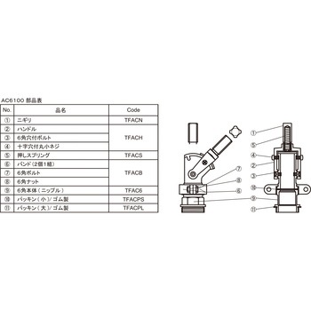 急速オイルコック 交換部品 ASH
