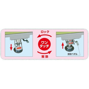 CSパールワゴン(中量タイプ/サイレントエラストマー車/フロアストッパー付) サカエ