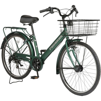 防災サイクル 26型6段変速・LEDオートライト付 ノンパンク シティサイクル  【完成組立品】 東部