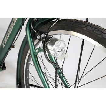 防災サイクル 26型6段変速・LEDオートライト付 ノンパンク シティサイクル  【完成組立品】 東部