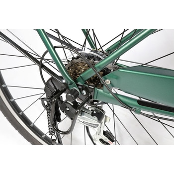 防災サイクル 26型6段変速・LEDオートライト付 ノンパンク シティサイクル  【完成組立品】 東部