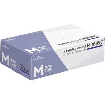 検査検診用ニトリル手袋 MD889C ショーワグローブ