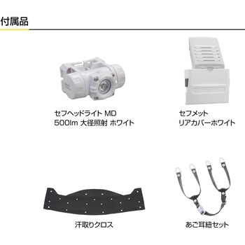 セフメット(セフ取付溝付ヘルメット) ベーシックセット タジマツール(TJMデザイン)