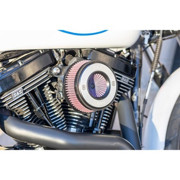 AirStinger エアスティンガーステルス エアクリーナー アルミリング ナチュラルフィニッシュ 170-0716A エスアンドエスサイクル