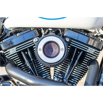 AirStinger エアスティンガーステルス エアクリーナー アルミリング ナチュラルフィニッシュ 170-0716A エスアンドエスサイクル