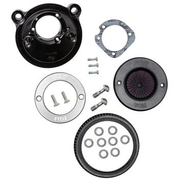 AirStinger エアスティンガーステルス エアクリーナー アルミリング ナチュラルフィニッシュ 170-0724A エスアンドエスサイクル