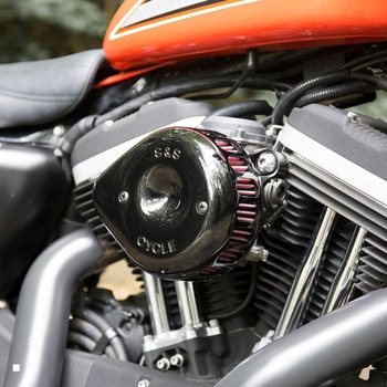 ステルス エアクリーナーキット ミニティアドロップ グロスブラック 170-0440C エスアンドエスサイクル