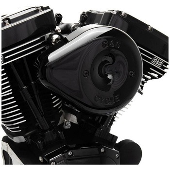 ステルス エアクリーナーキット ティアドロップ グロスブラック 170-0527B エスアンドエスサイクル