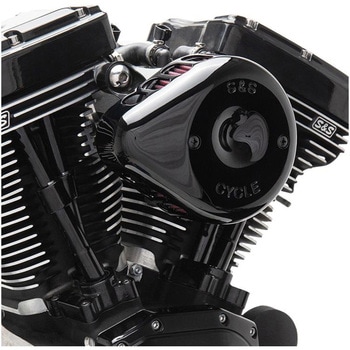 ステルス エアクリーナーキット ミニティアドロップ グロスブラック 170-0436C エスアンドエスサイクル