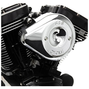ステルス エアクリーナーキット ティアドロップ クローム 170-0524B エスアンドエスサイクル