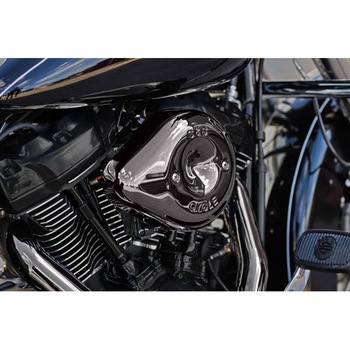 ステルス エアクリーナーキット ティアドロップ スモーキークローム Lava Chrome 170-0781 エスアンドエスサイクル